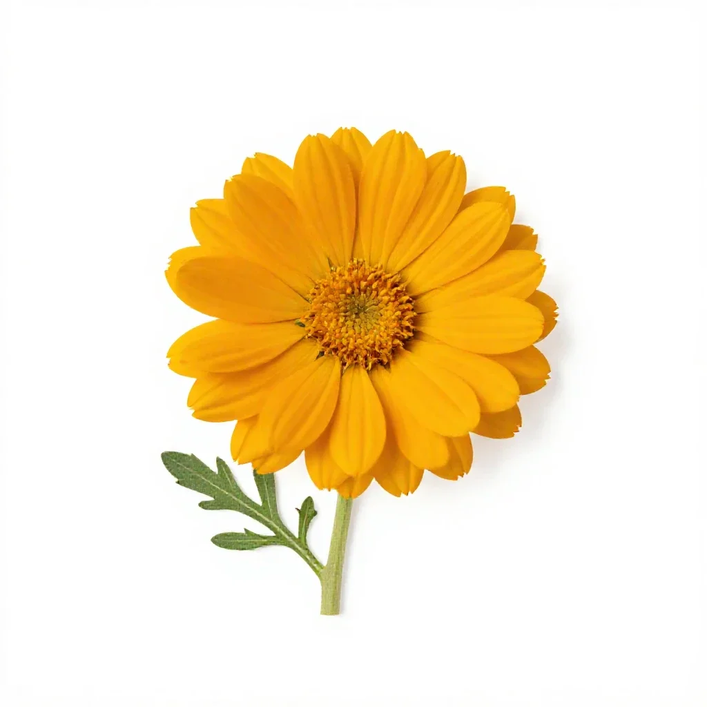 Marigold isolated on a white background