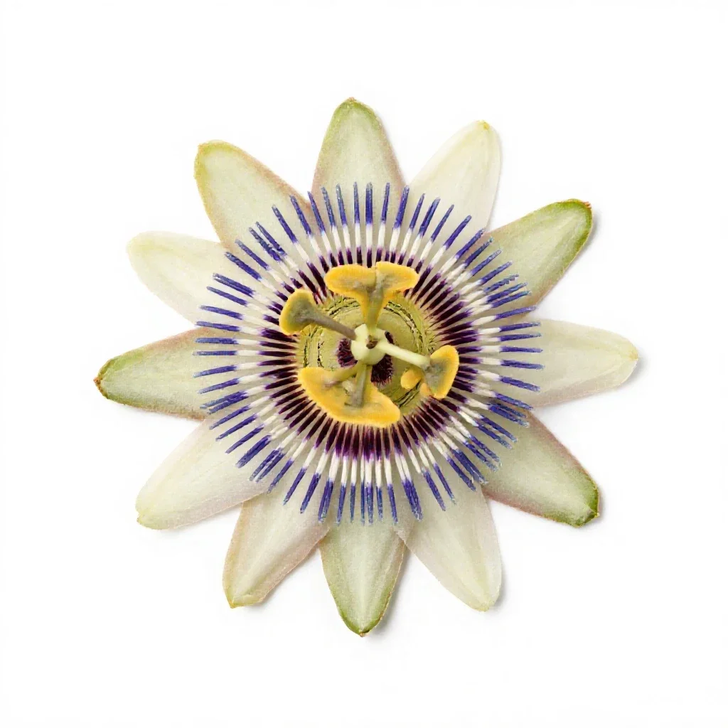 Passionflower isolated on a white background