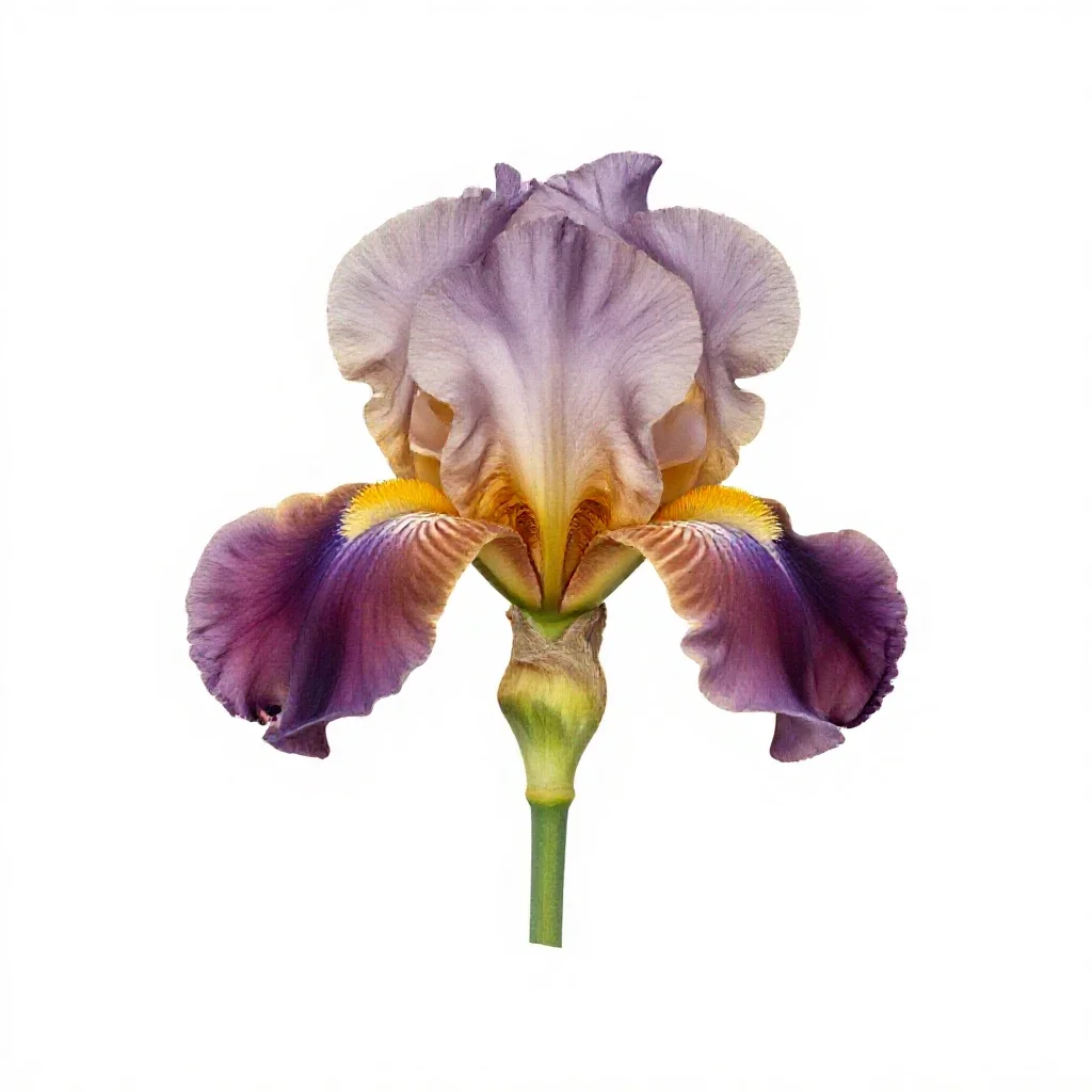 Iris isolated on a white background