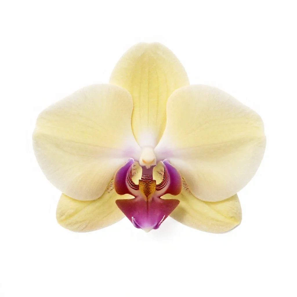 Orchid spray isolated on a white background