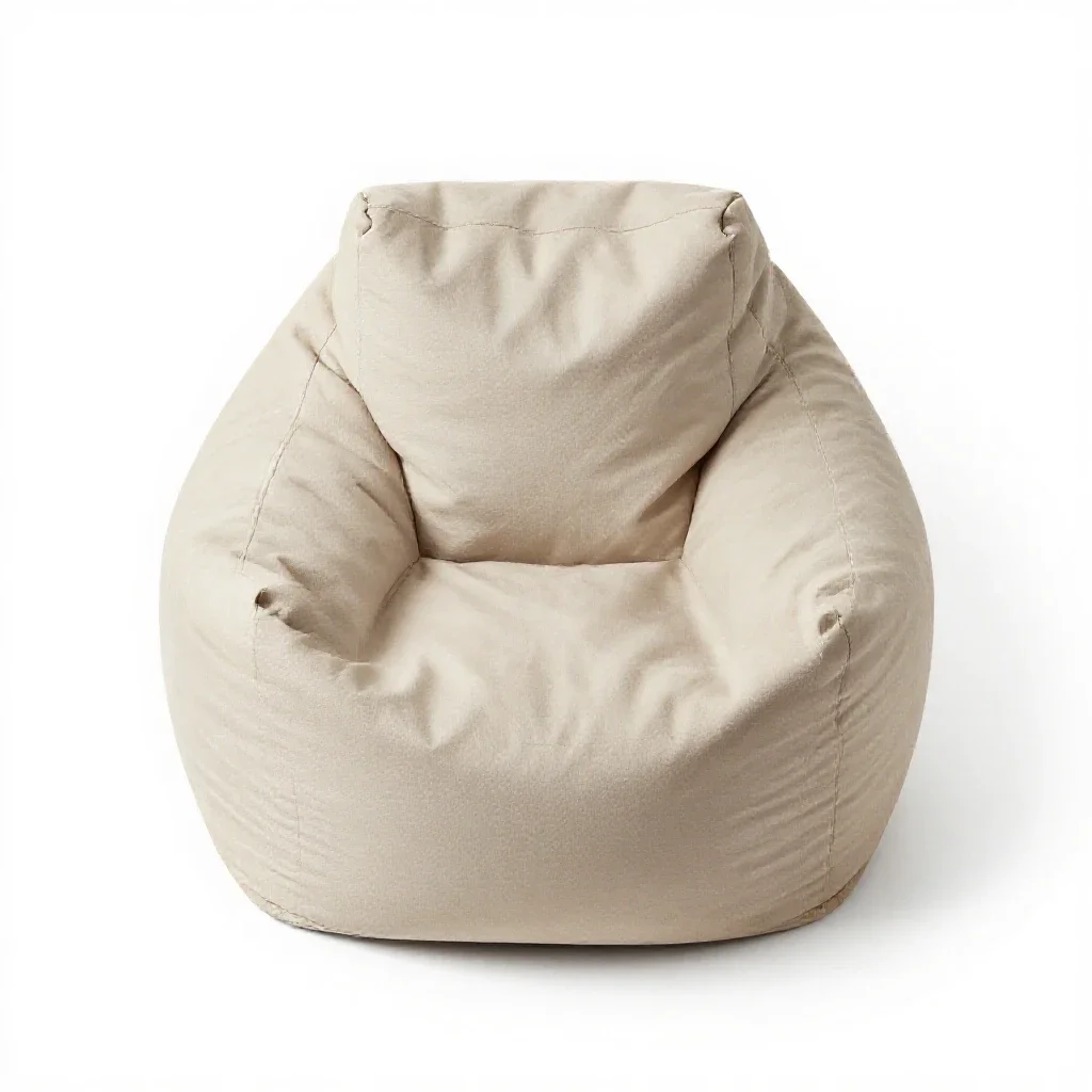 Bean bag chair isolated on a white background