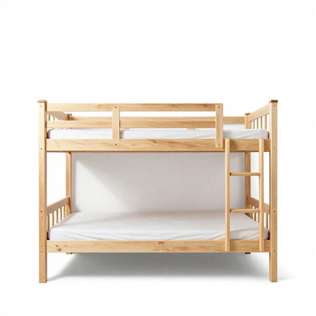 Bunk bed isolated on a white background