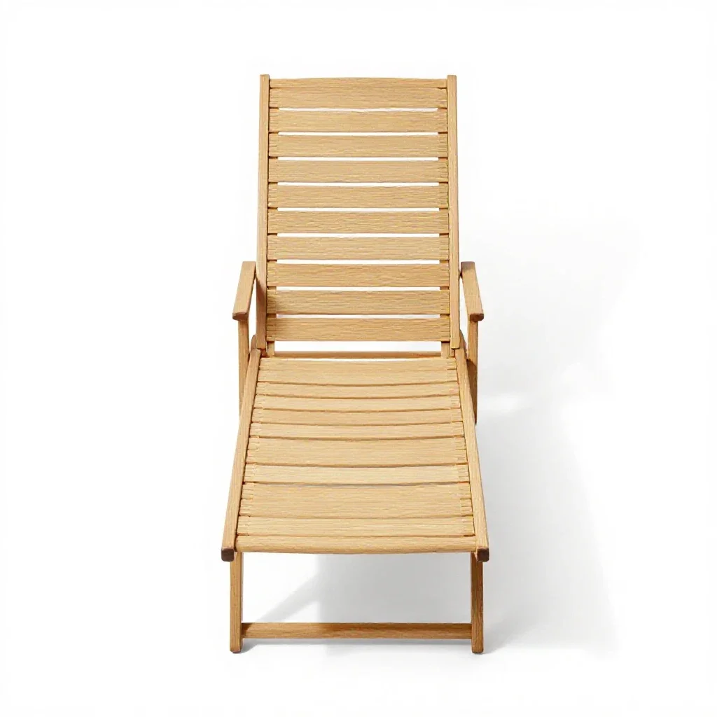 Chaise longue isolated on a white background