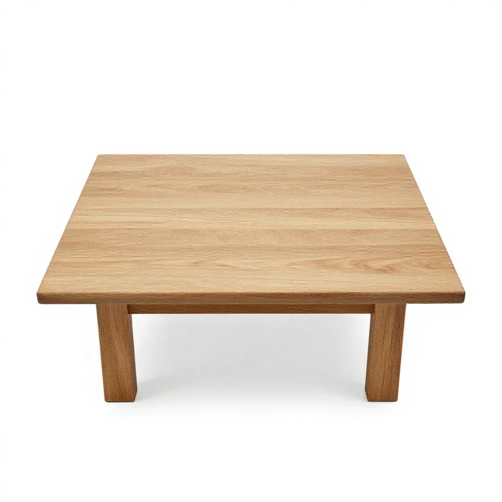 Low coffee table isolated on a white background