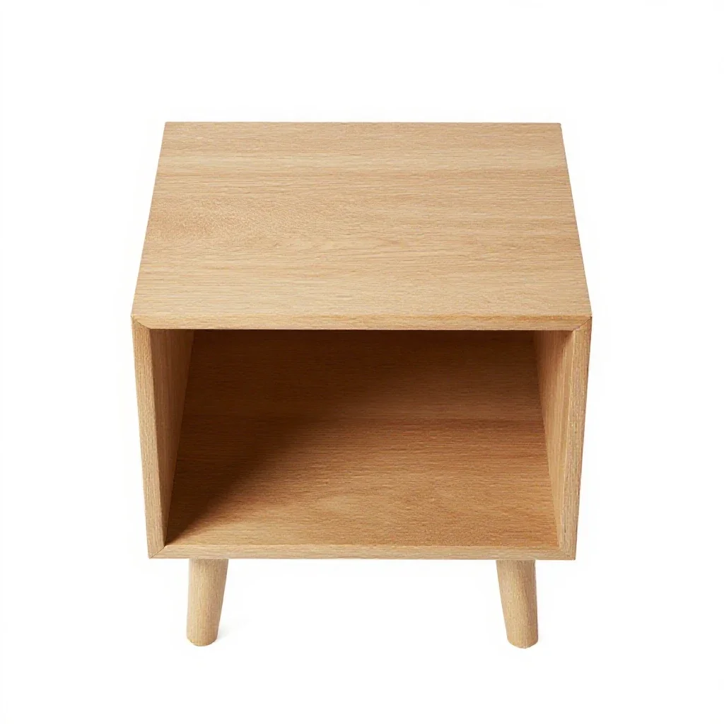 Nightstand with a shelf isolated on a white background