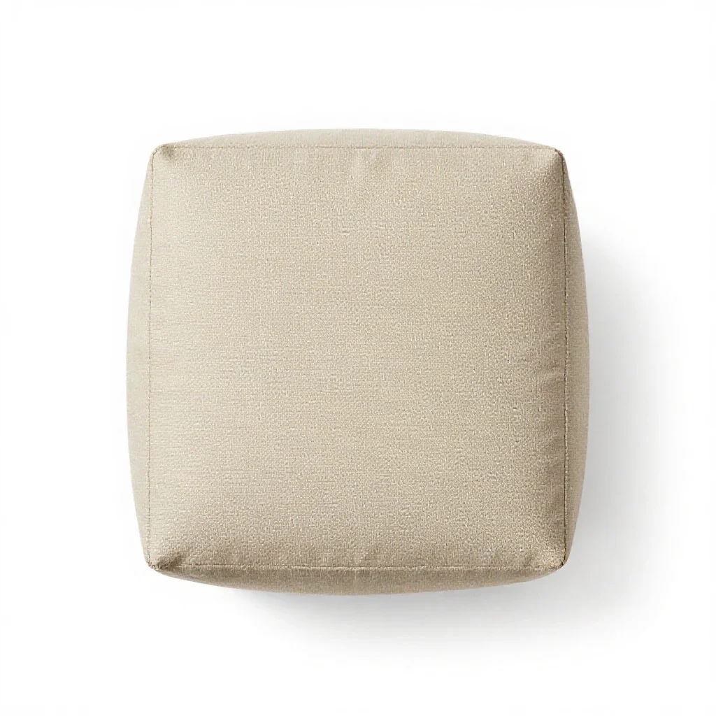 Pouffe ottoman isolated on a white background