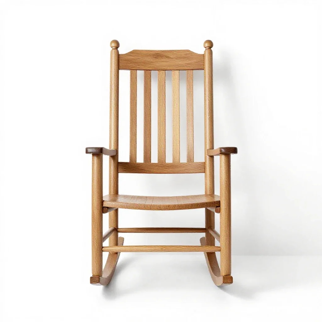 Rocking chair isolated on a white background