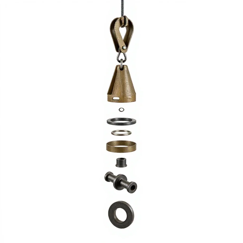 Chain hoist isolated on a white background