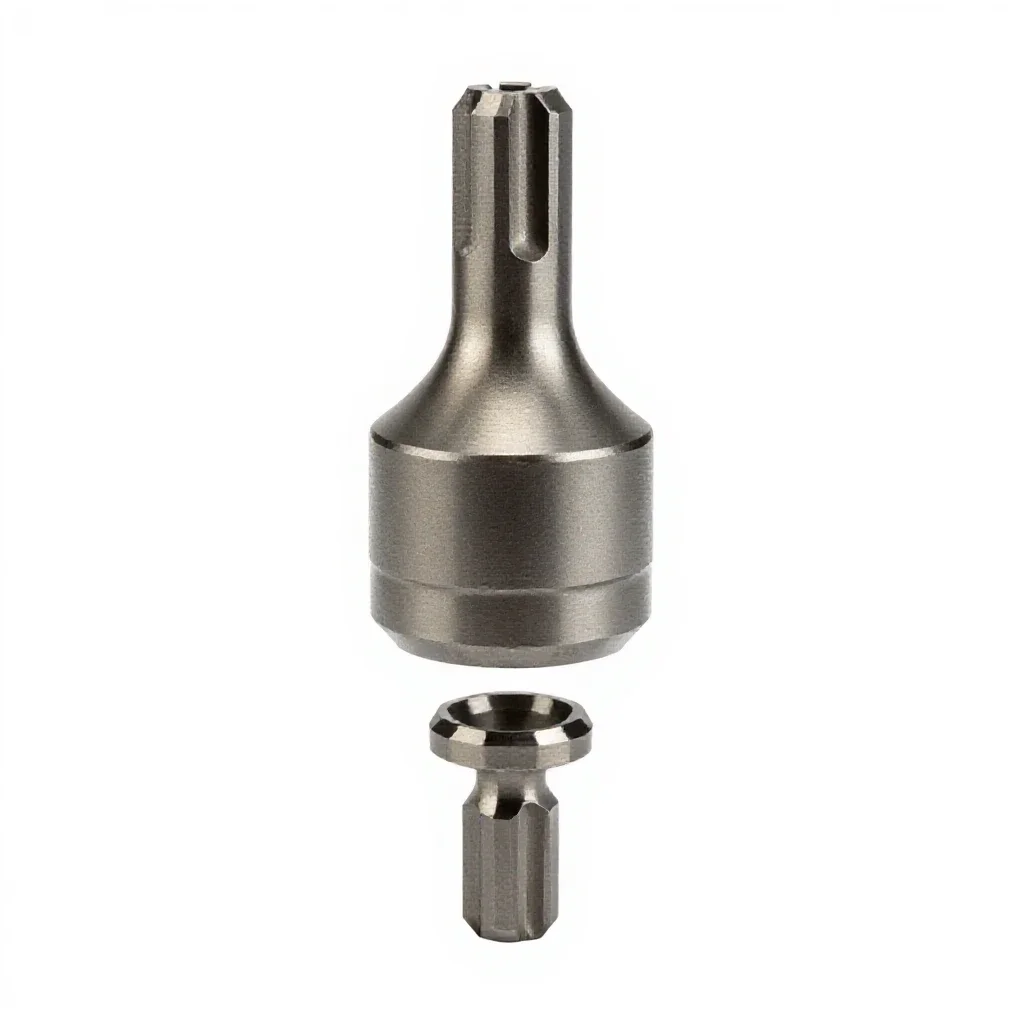 Cnc tool holder isolated on a white background