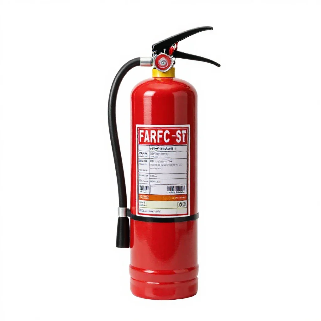 Fire extinguisher isolated on a white background