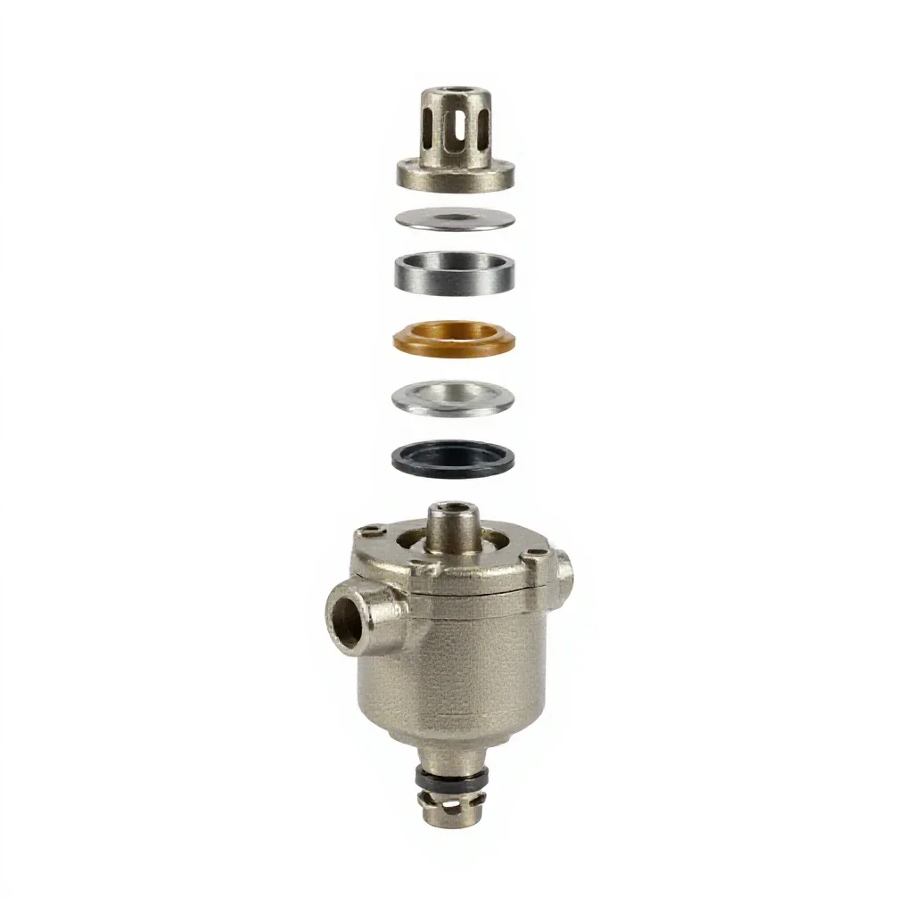 Industrial float switch isolated on a white background