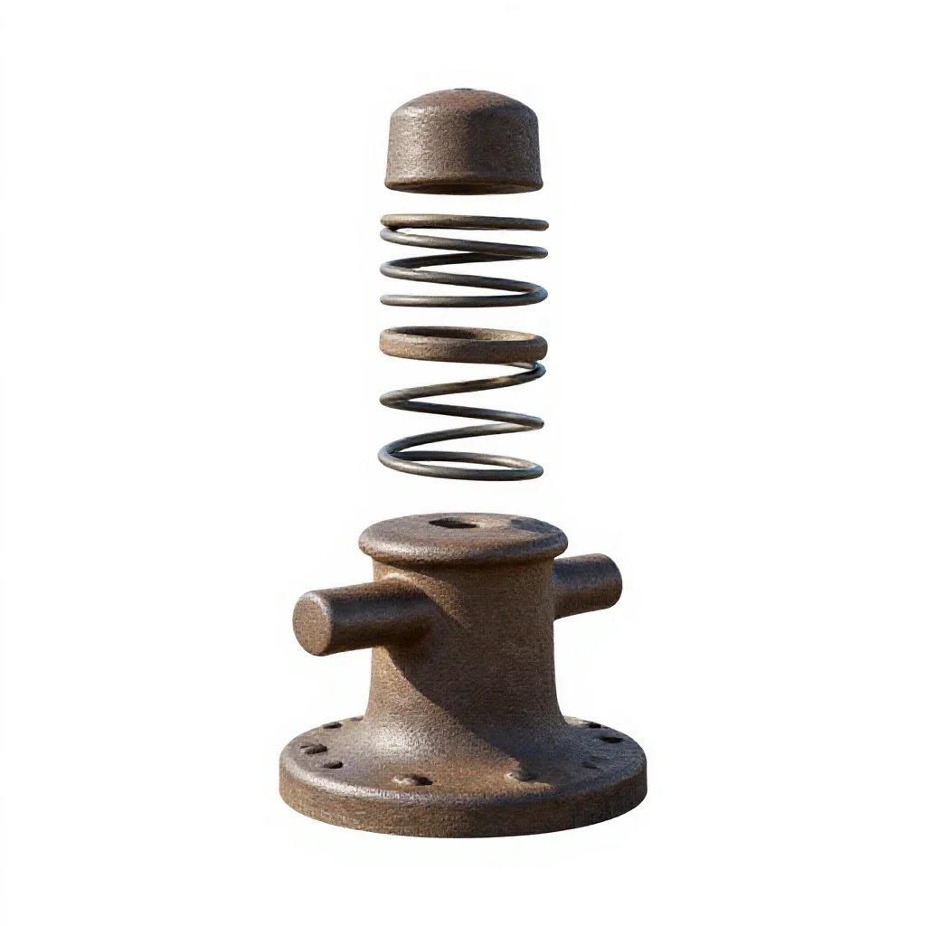 Mooring bollard isolated on a white background