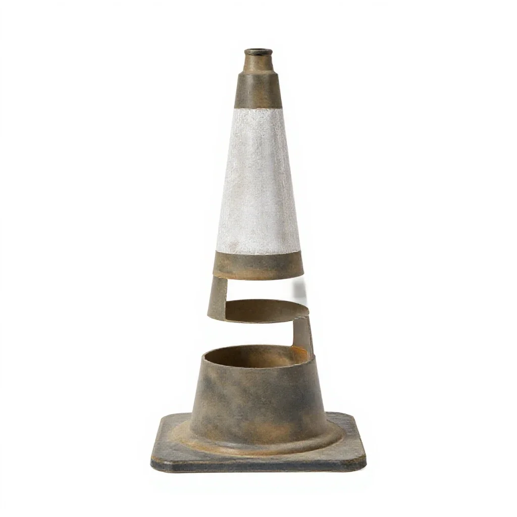 Traffic cone isolated on a white background