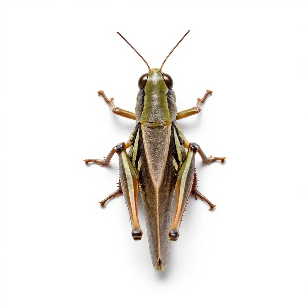 Grasshopper isolated on a white background