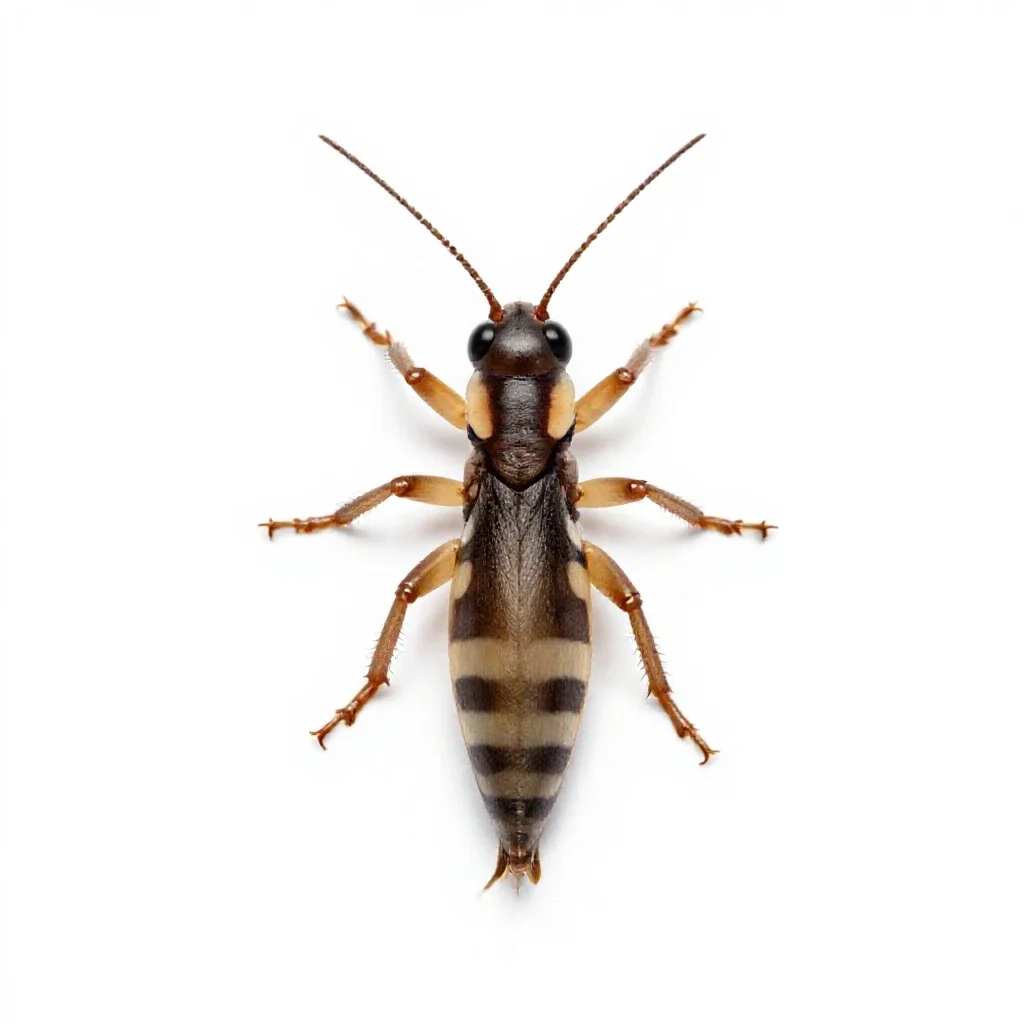 Springtail isolated on a white background