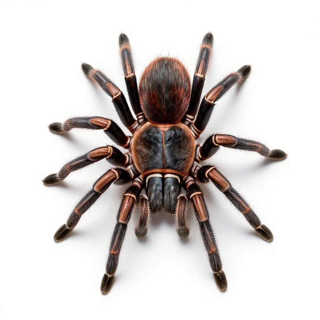 Tarantula isolated on a white background
