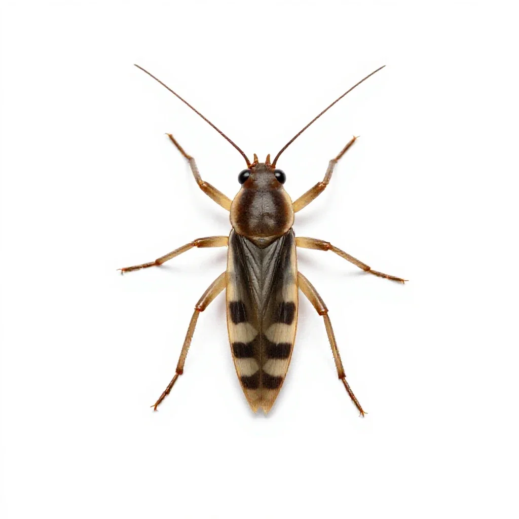 Water strider isolated on a white background