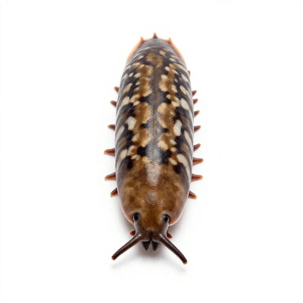 Woodlouse isolated on a white background