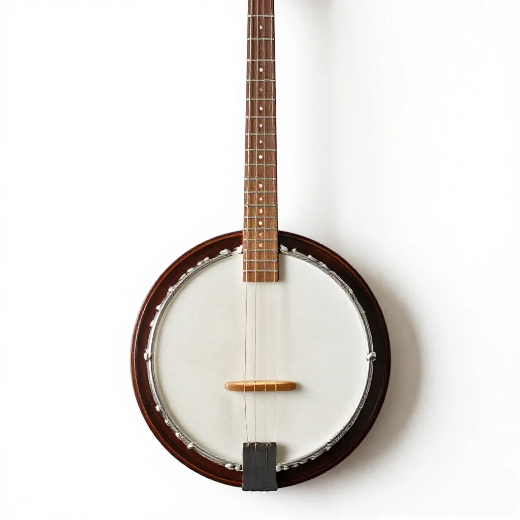 Banjo isolated on a white background