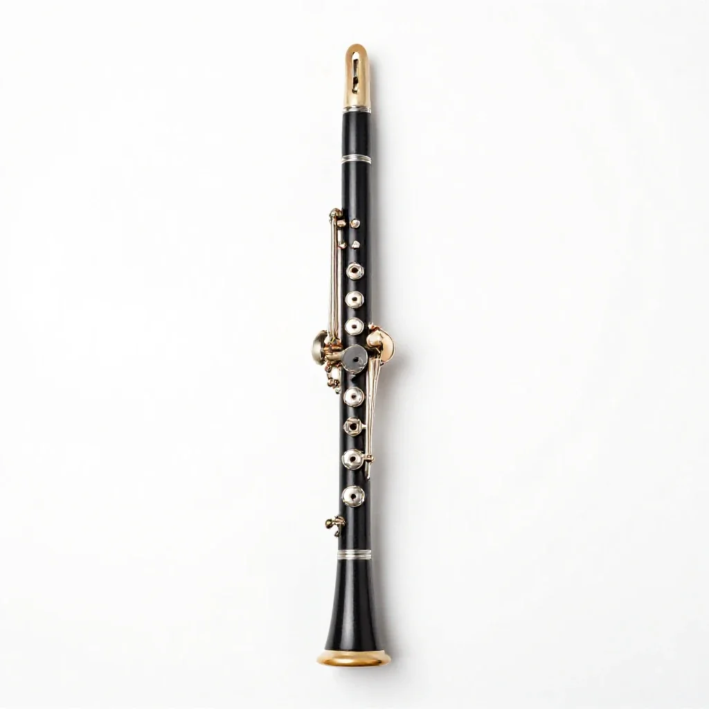 Clarinet isolated on a white background