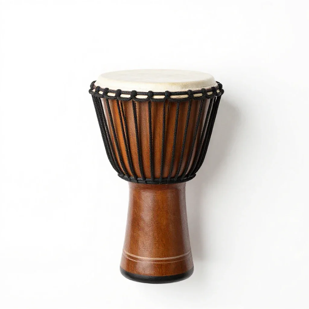 Djembe isolated on a white background