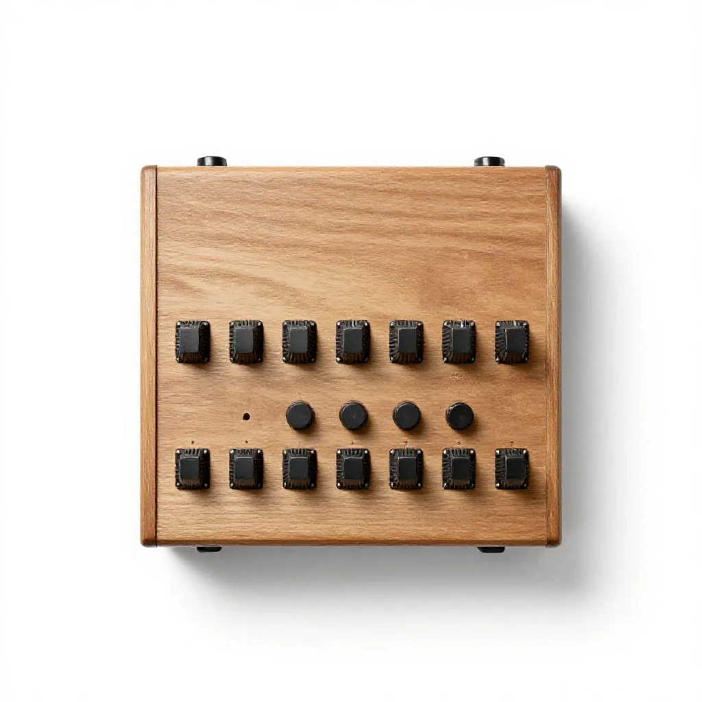 Drum machine isolated on a white background