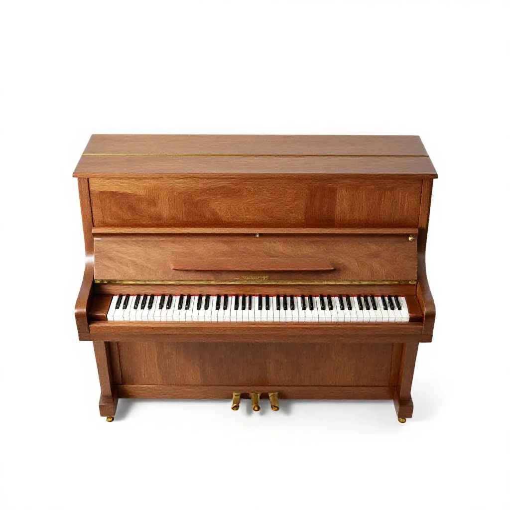 Grand piano isolated on a white background