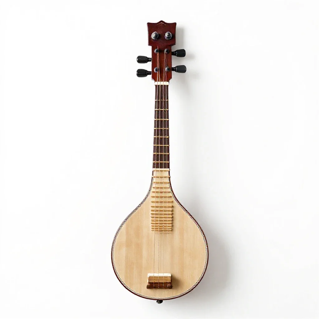 Sitar isolated on a white background
