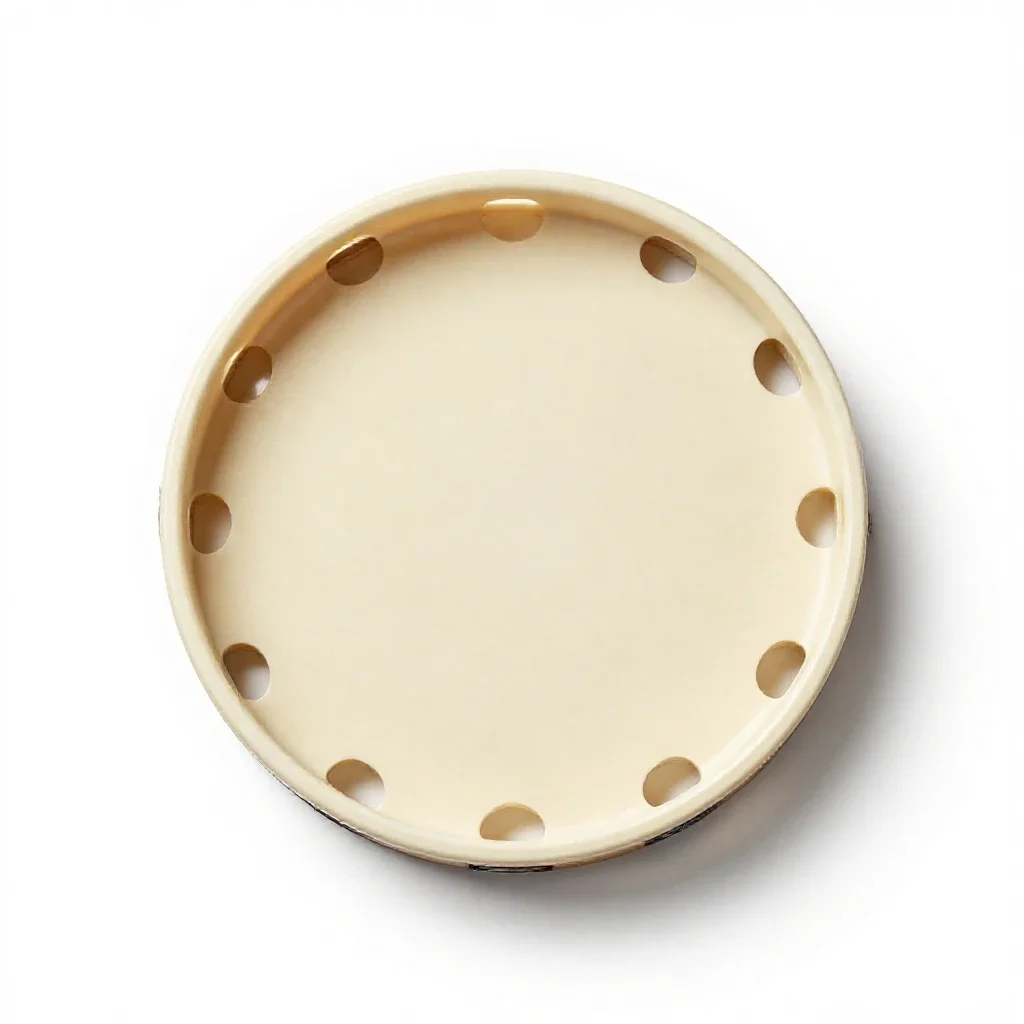 Tambourine isolated on a white background