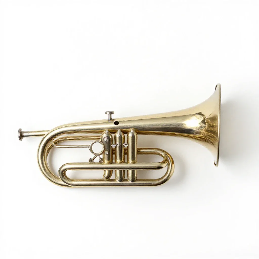 Tuba isolated on a white background