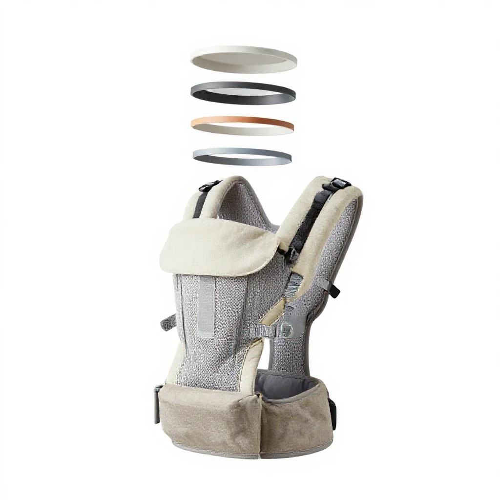 Baby carrier harness isolated on a white background