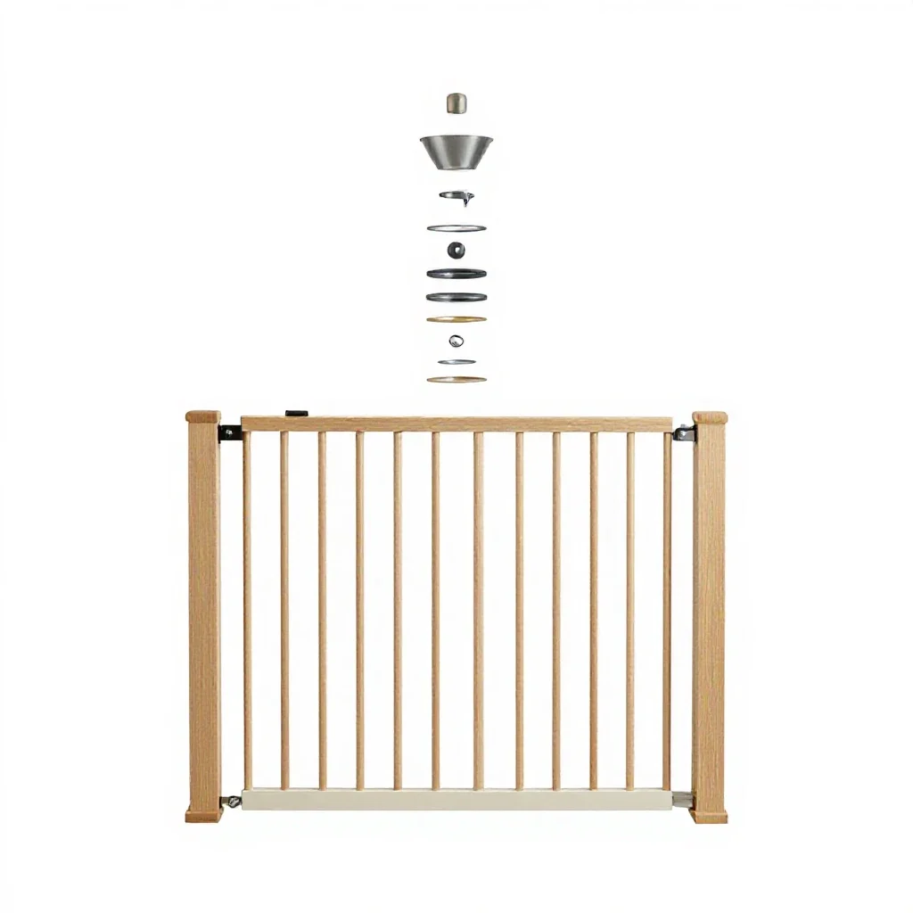 Stair gate isolated on a white background