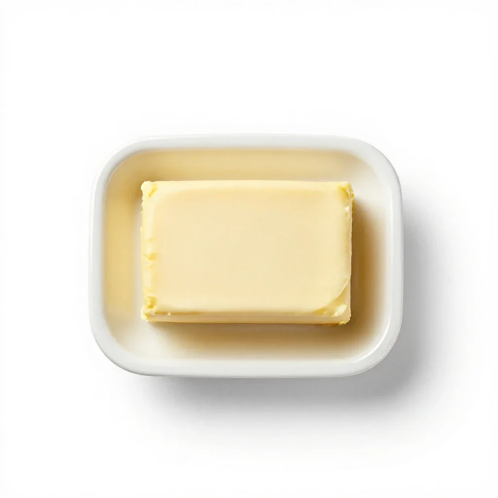 Butter dish isolated on a white background