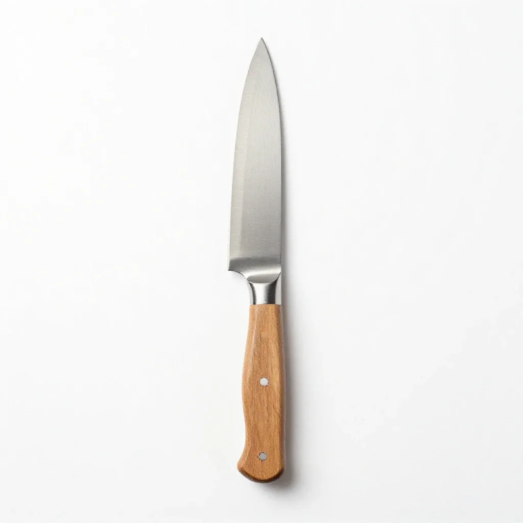 Chef's knife isolated on a white background