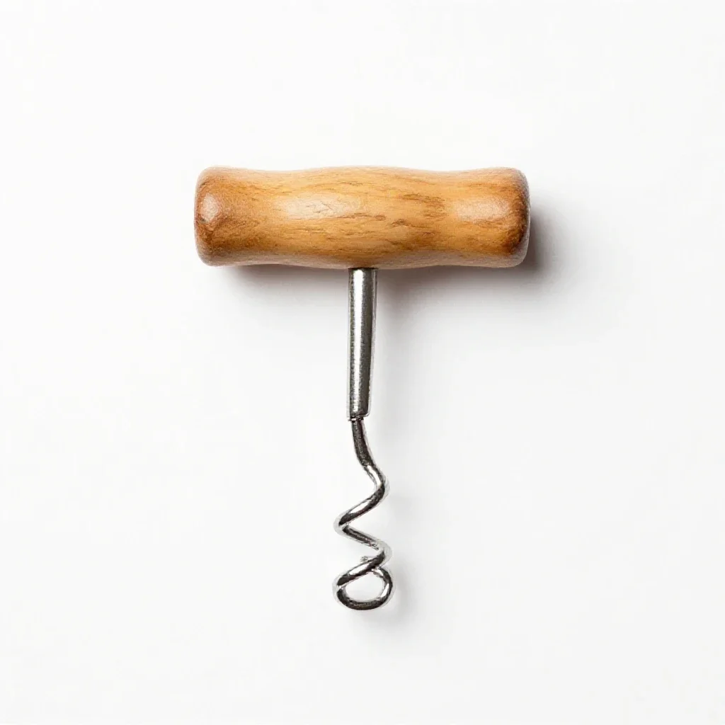 Corkscrew isolated on a white background
