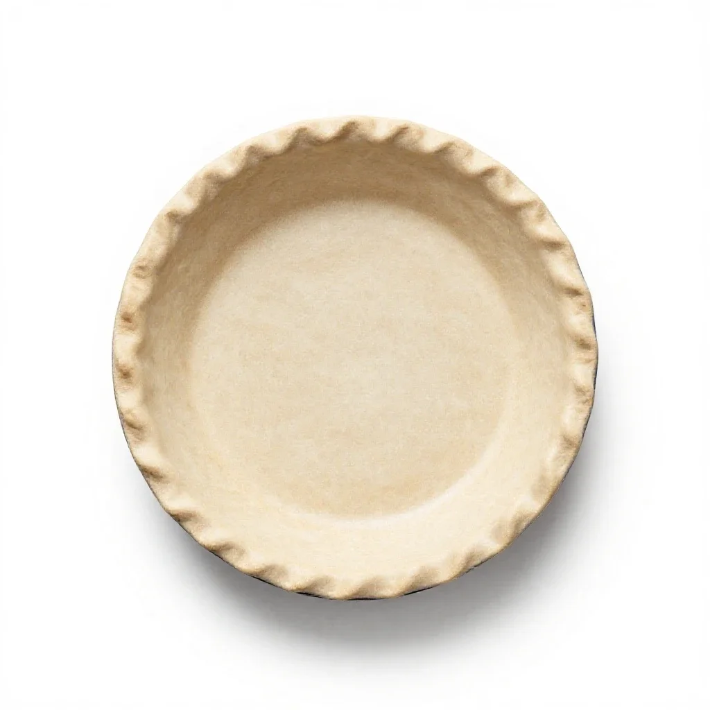 Pie dish isolated on a white background