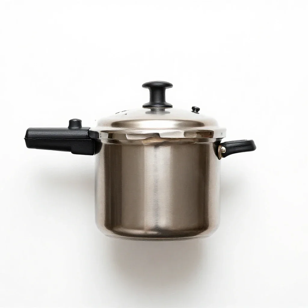 Pressure cooker isolated on a white background