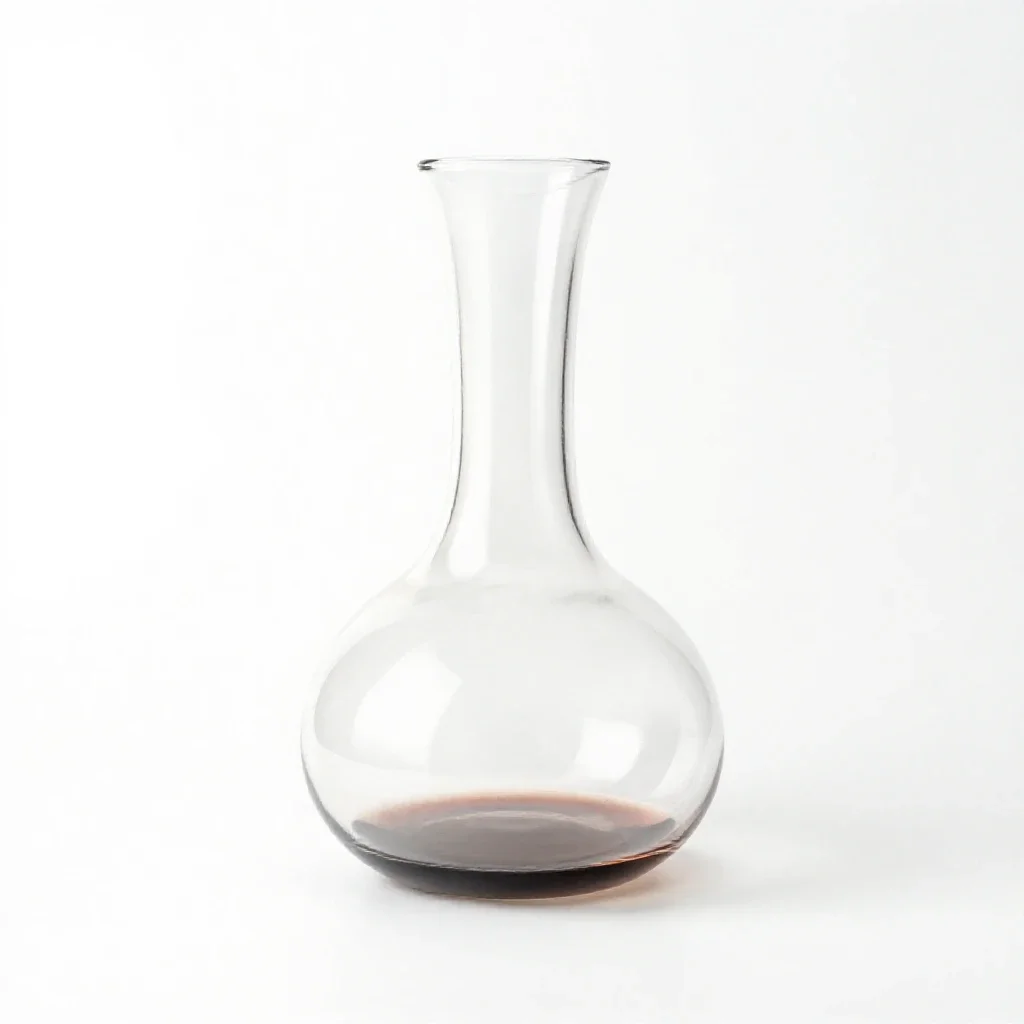 Wine decanter isolated on a white background