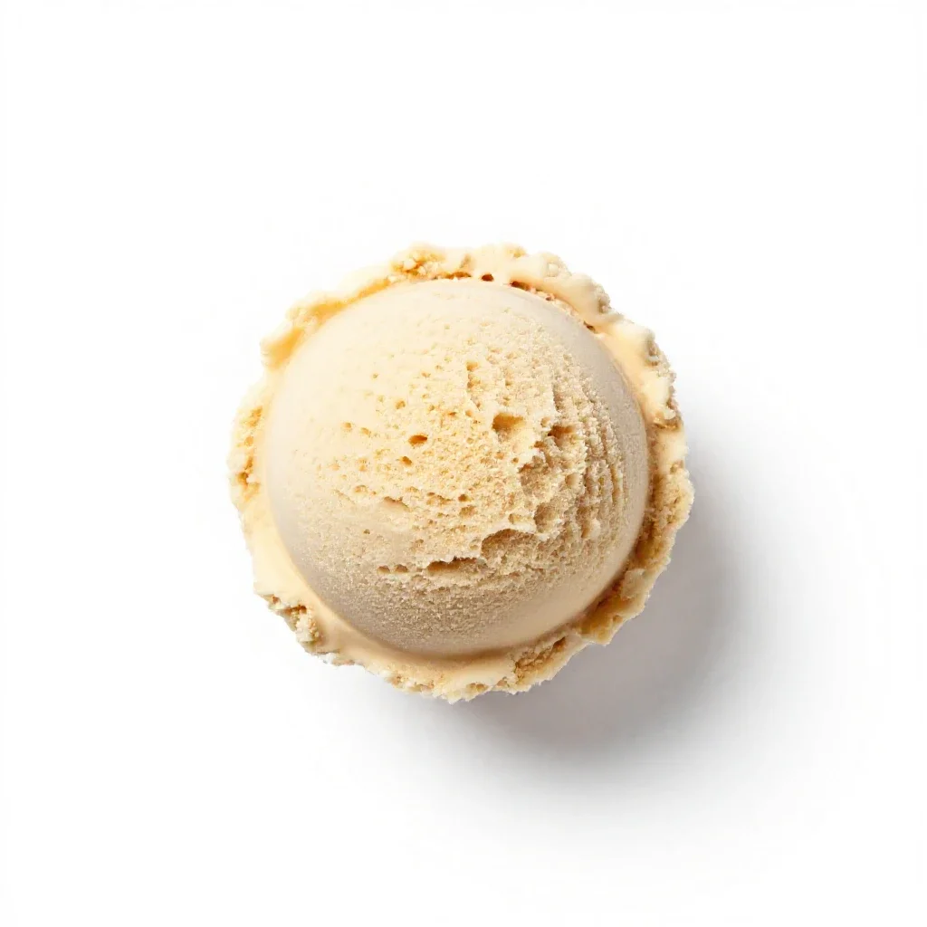 Ice cream scoop isolated on a white background