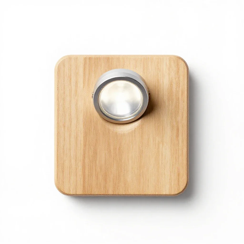 Clip-on reading light isolated on a white background