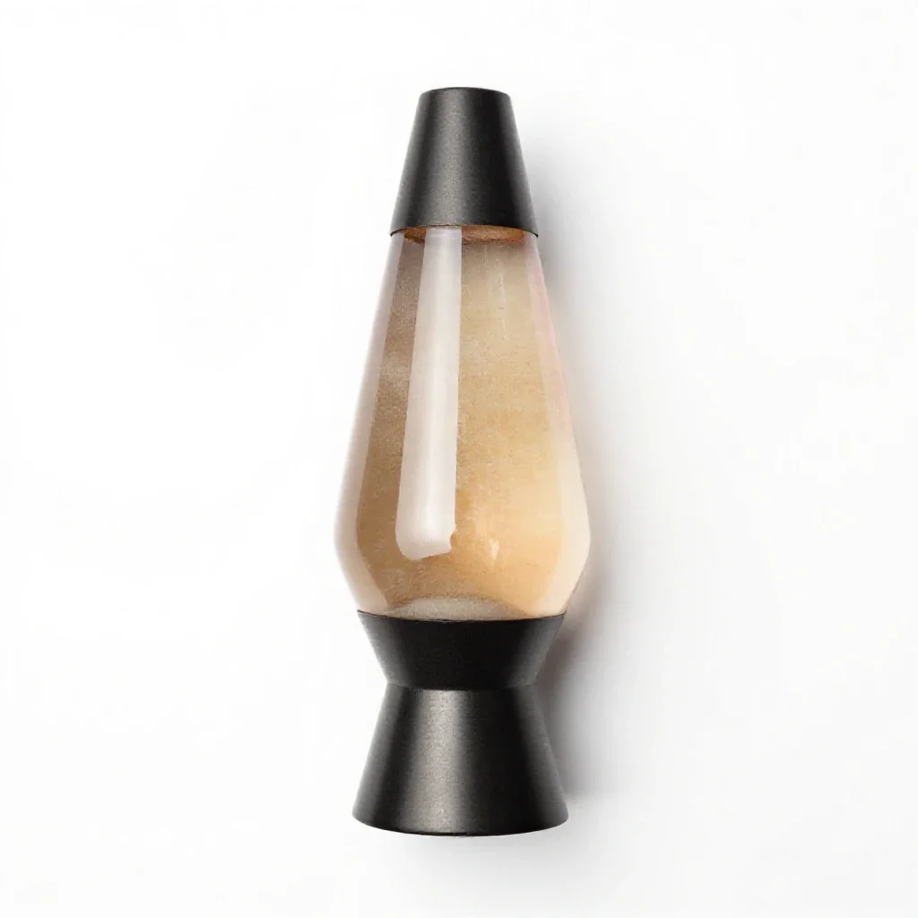 Lava lamp isolated on a white background