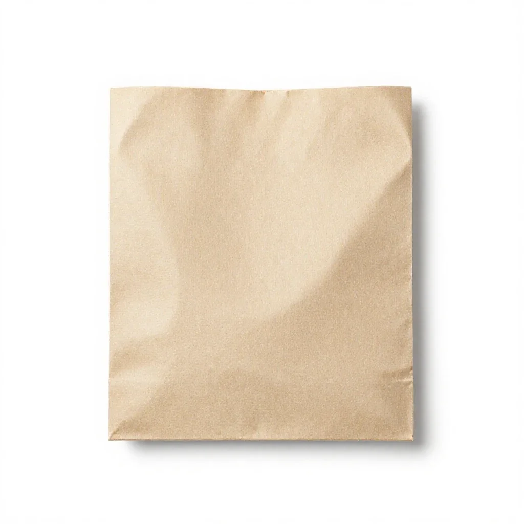 Paper luminaria bag isolated on a white background
