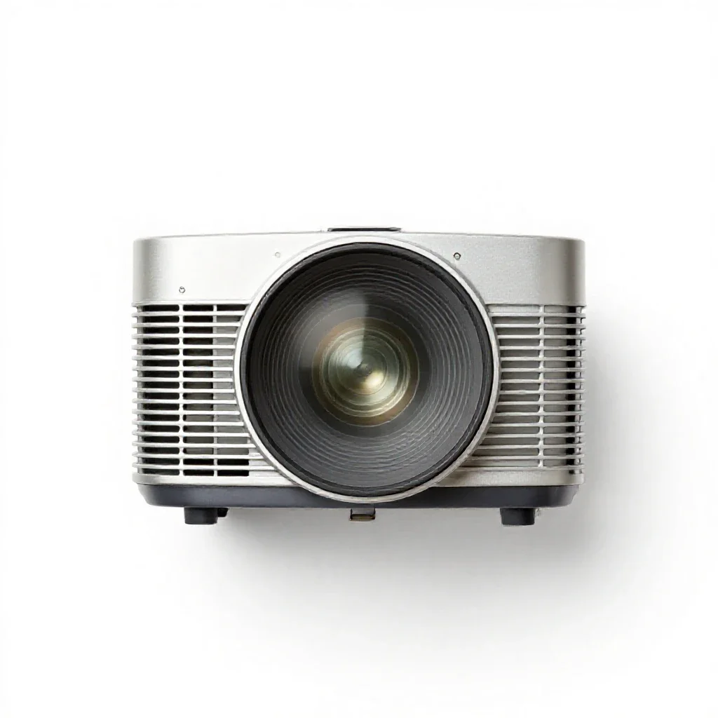 Projector lamp isolated on a white background