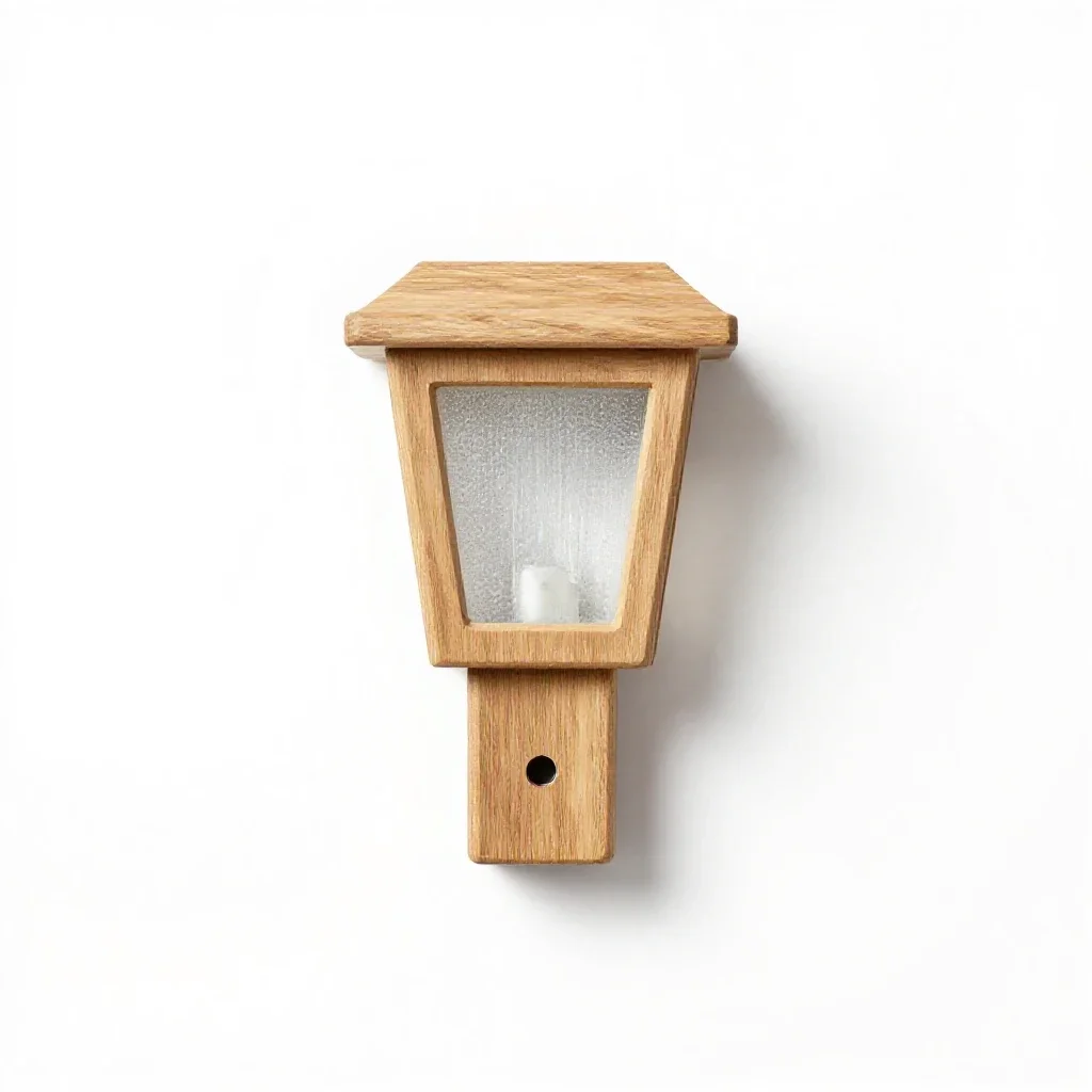 Solar garden stake light isolated on a white background