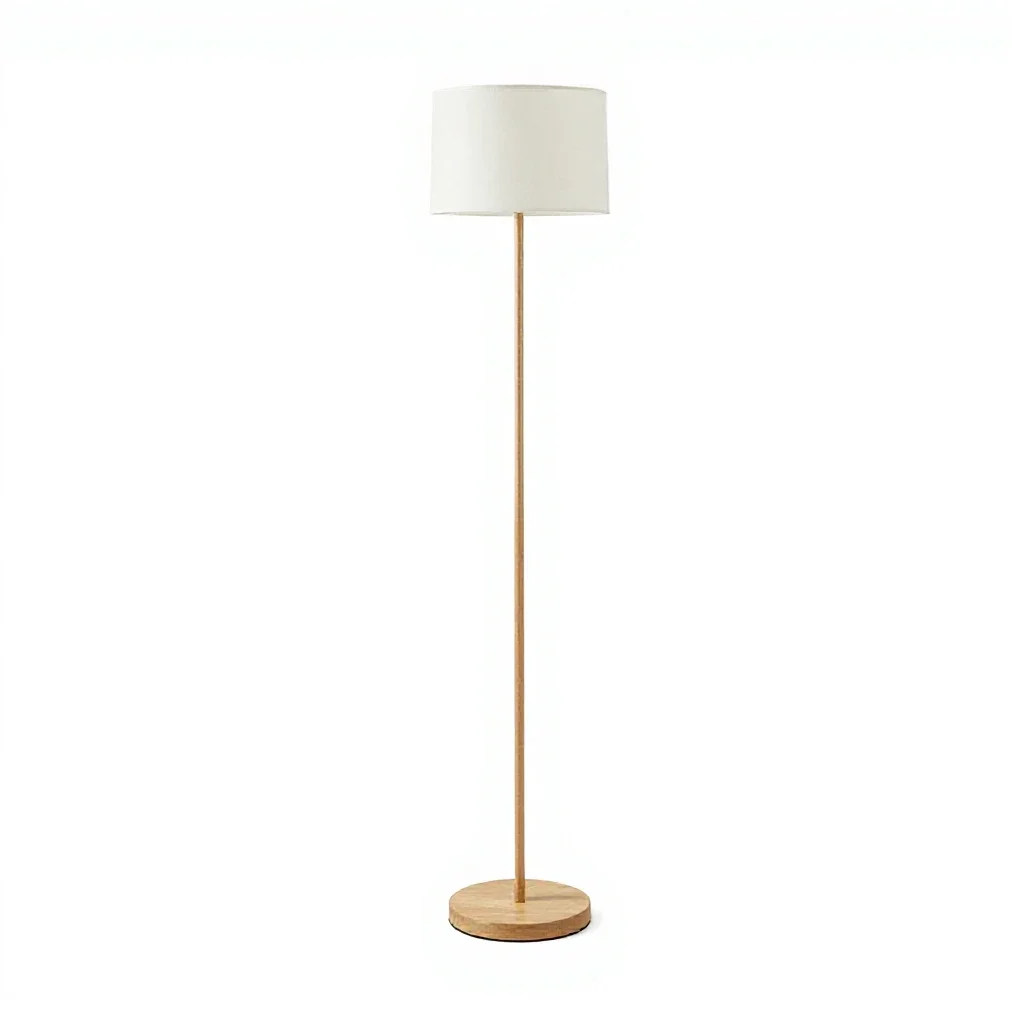 Arc floor lamp isolated on a white background