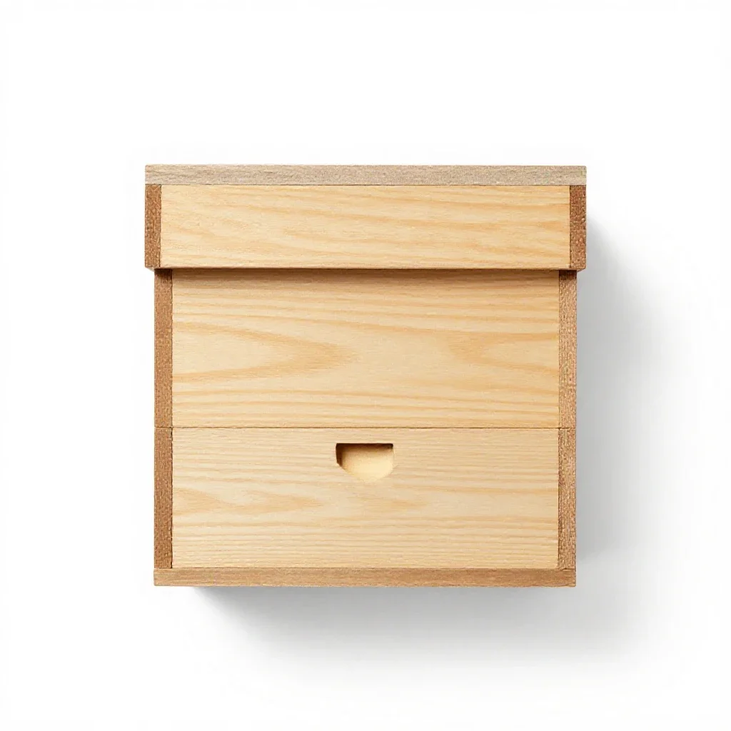Beehive box isolated on a white background