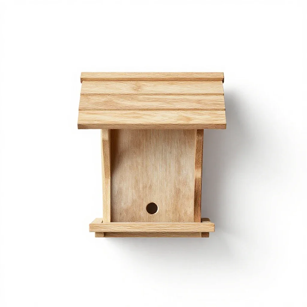 Bird feeder isolated on a white background