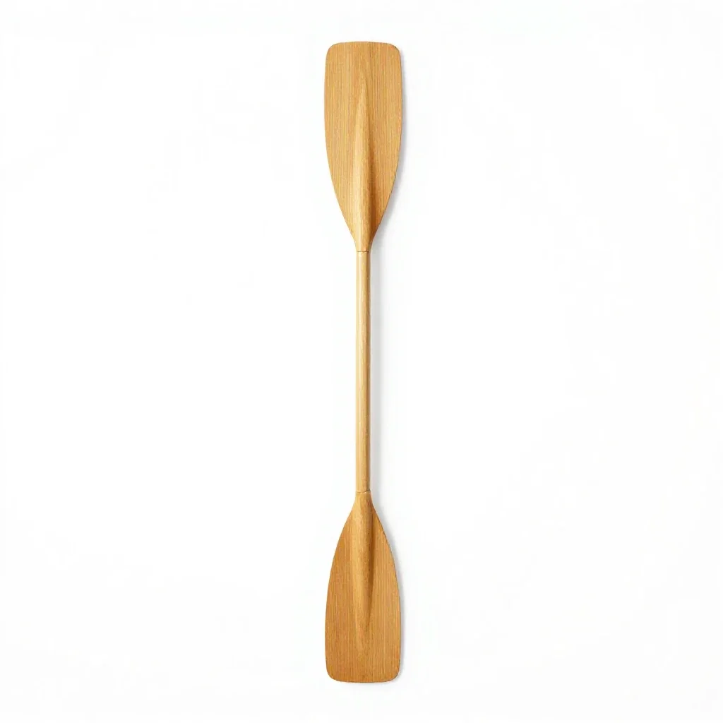 Canoe paddle isolated on a white background
