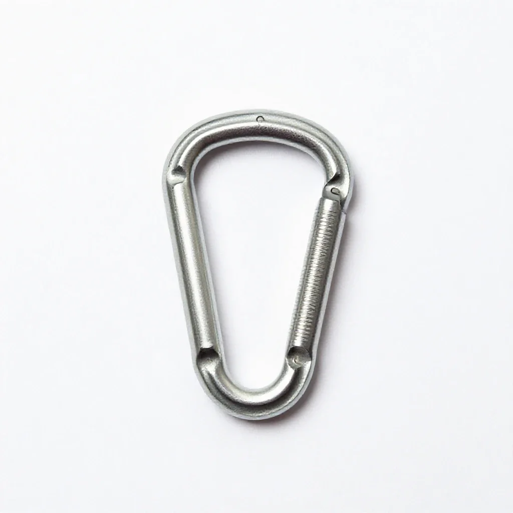 Carabiner isolated on a white background