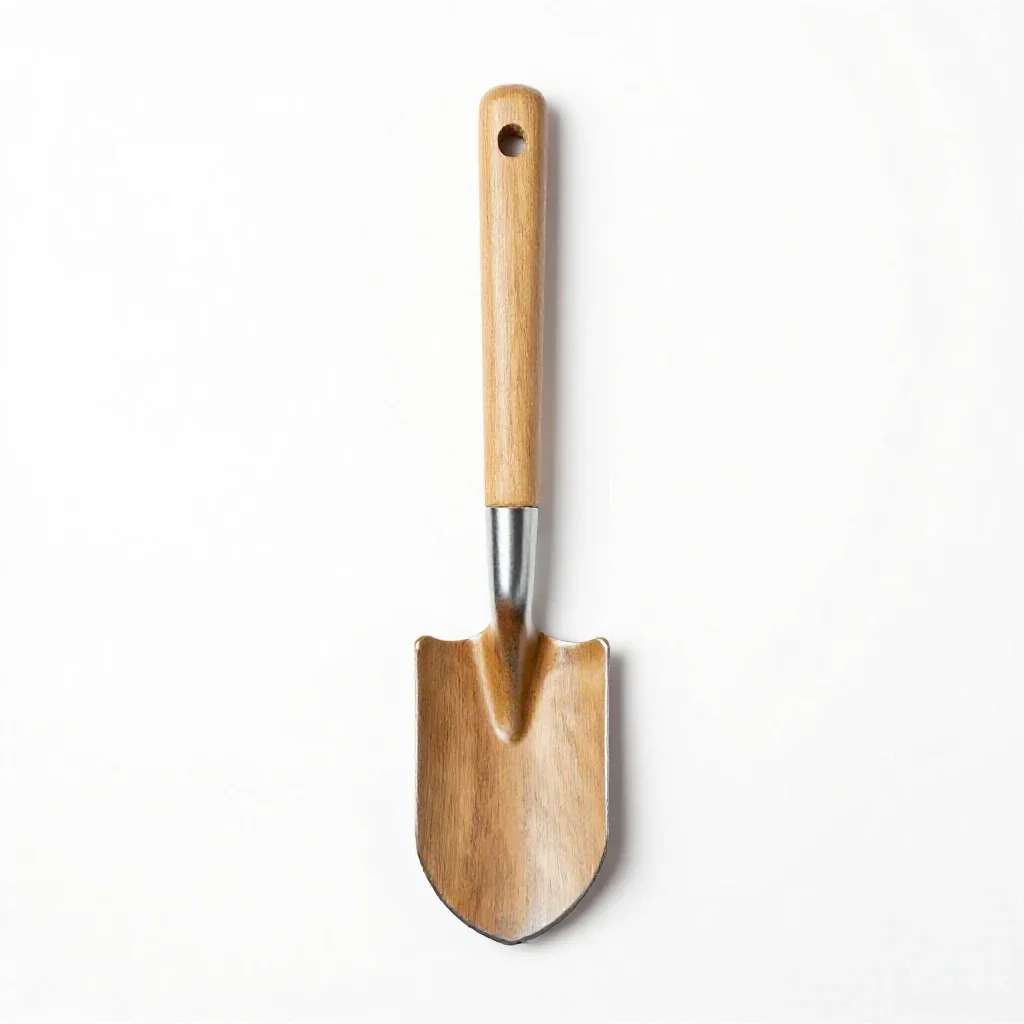 Folding shovel isolated on a white background